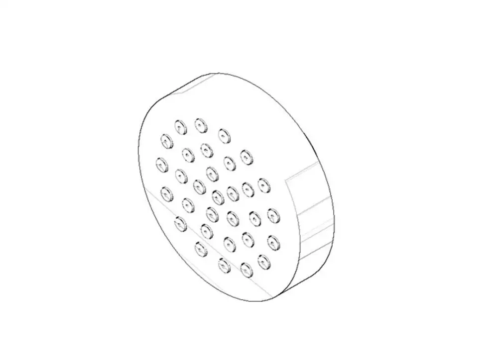 DORNBRACHT Sprayface für Seitenbrausen ERSATZTEILE 90120502800 D. 55 x 12 mm Chrom, 90120502800-00 Galeriebild 1